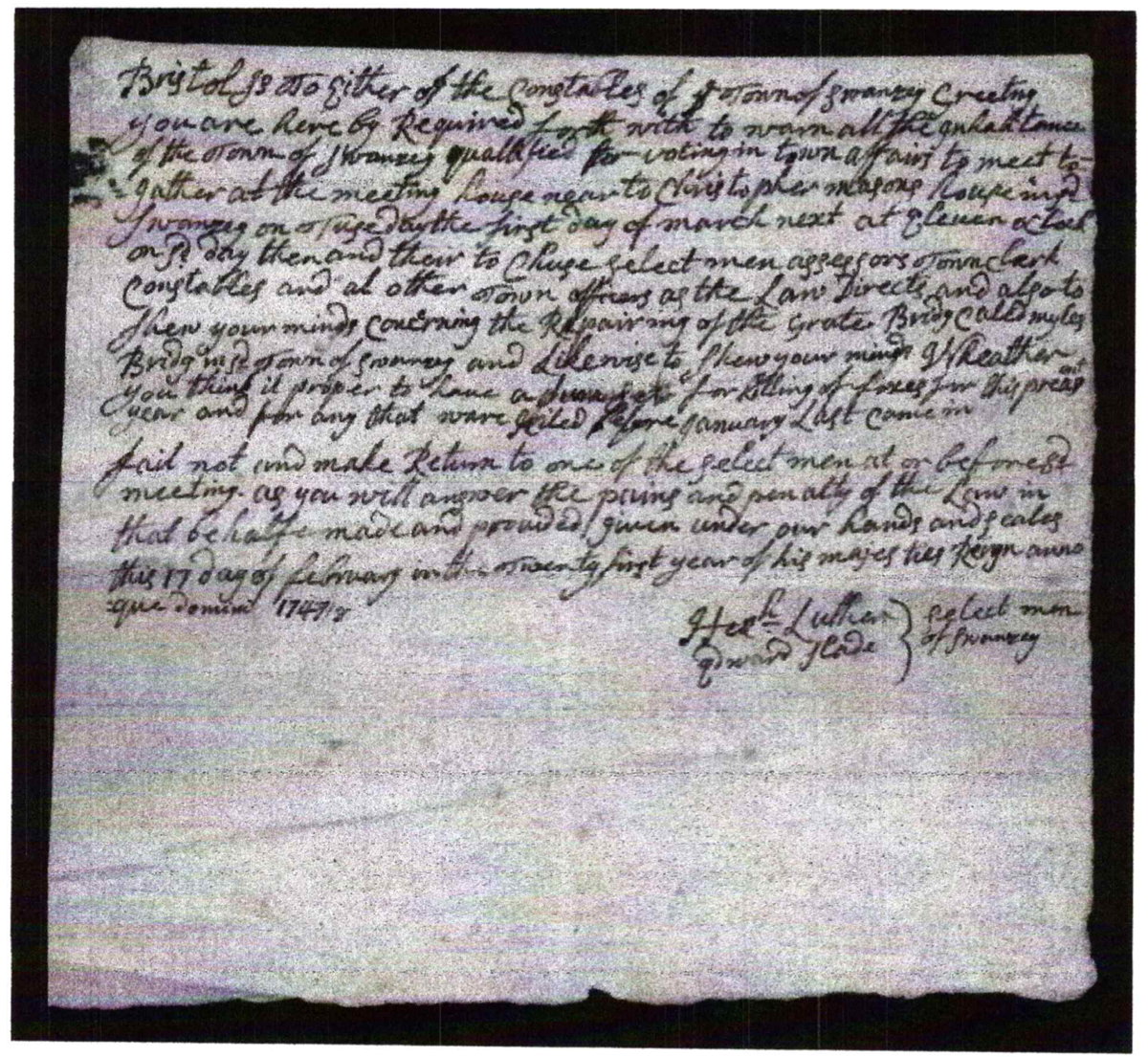 historical document