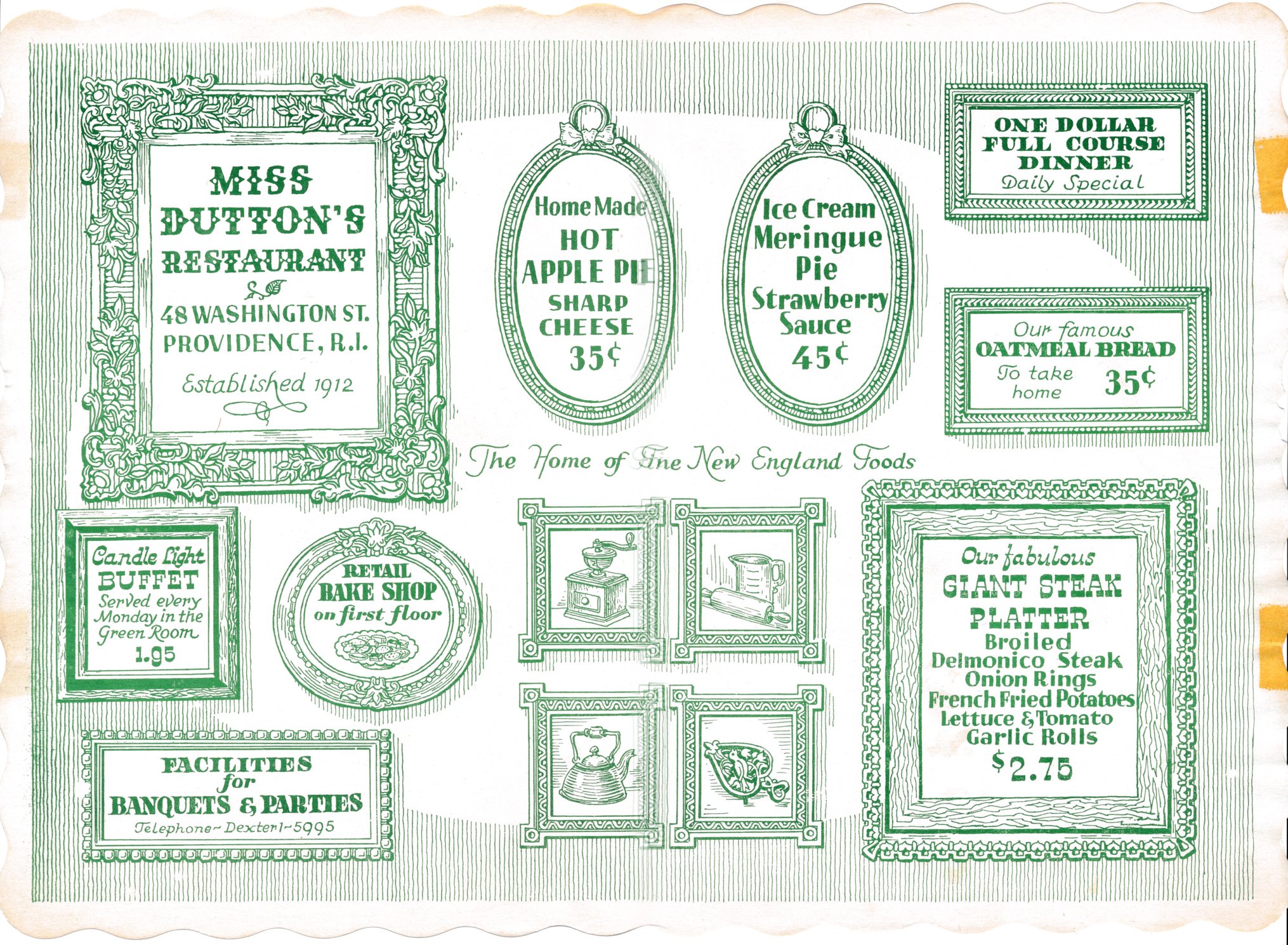 Flora Dutton's Green Room Placemat