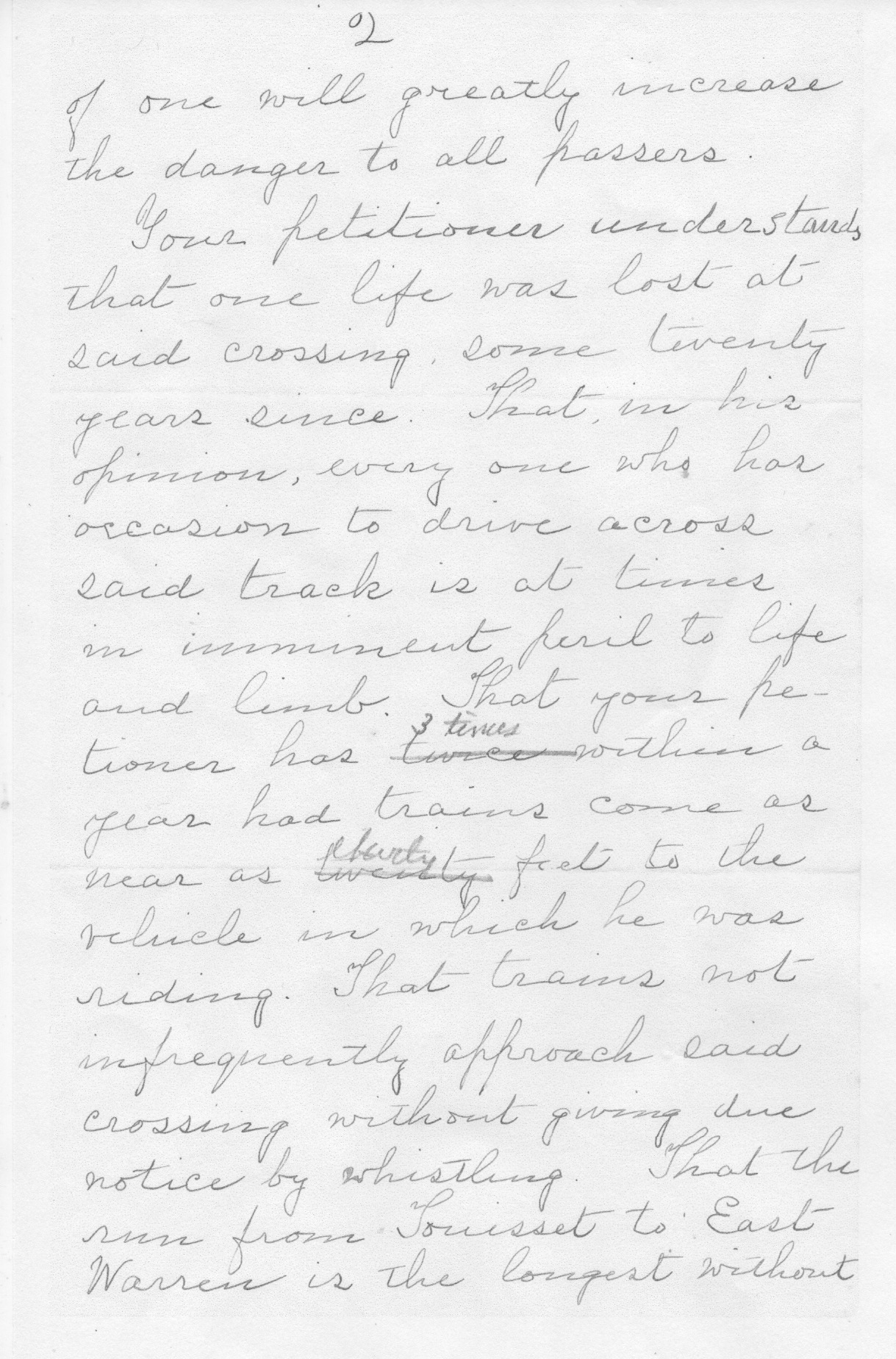 1910 Bowen Letter to Town of Warren