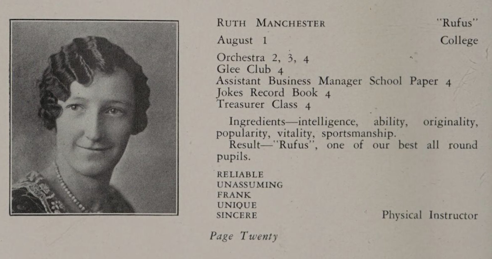 1930 Joseph Case High School yearbook